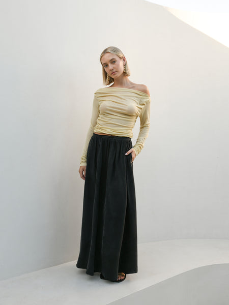 Abel Maxi Skirt - Black