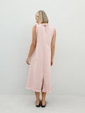 Masion Frayed Edge Dress - Pink