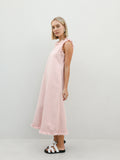 Masion Frayed Edge Dress - Pink