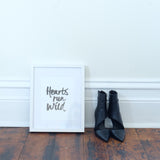Hearts Run Wild Print - HELLO PARRY Australian Fashion Label 