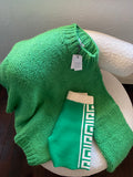 Maze Knit Shorts -Green