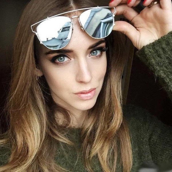 Fashion top mirrored sunglasses