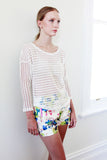 Andie Semi-See-Through Stripe Knit - HELLO PARRY Australian Fashion Label 