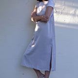 Omalia Silky Slip Dress-Grey