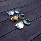 Moscow Retro Gold Frame Sunglasses - HELLO PARRY Australian Fashion Label 