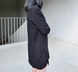 Elsie Asymmetrical Piped Tuxedo Dress - HELLO PARRY Australian Fashion Label 
