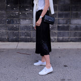 Grace Midi Pleated Skirt - Black - HELLO PARRY Australian Fashion Label 