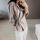 Abigail Silky Tie Front Jacket - Lavender - HELLO PARRY Australian Fashion Label 