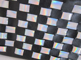 Luna Holographic Checkered Clutch