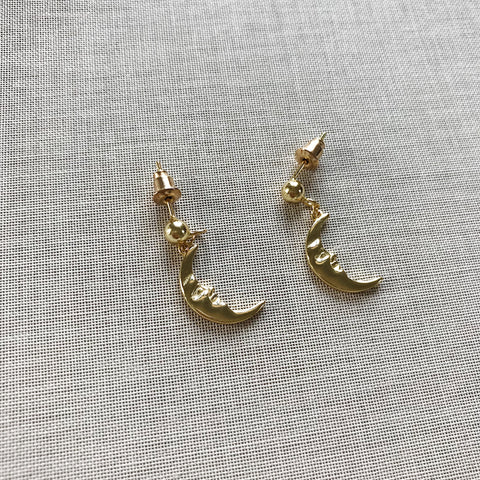 Half Moon Face Earrings