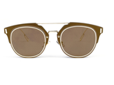 Luxembour Thin Frame Sunglasses - Gold