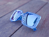 Milan Icy Blue Mirror-lens Shades