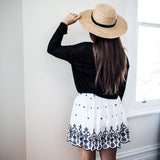 Aida Floral Embroidered Skirt - HELLO PARRY Australian Fashion Label