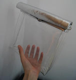 Roll Up Clear Lunch Bag/Clutch