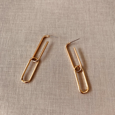 Aimon Chain Earrings -Gold