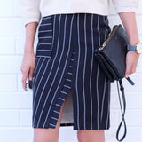 Tess Pinstripe Skirt