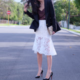 Victoria Lace Floral Skirt - HELLO PARRY Australian Fashion Label 