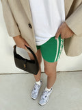 Maze Knit Shorts -Green
