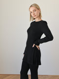 Brooke Cotton Knit Set - Black