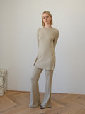 Brooke Cotton Knit Set - Oat