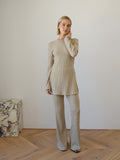 Brooke Cotton Knit Set - Oat