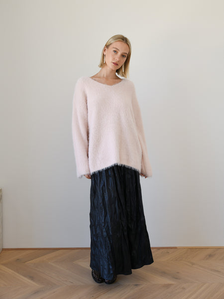 Cherie Fluffy Knit - Blush