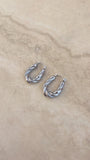 Gaia Dual Twisted Hoops - Silver