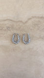 Gaia Dual Twisted Hoops - Silver