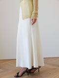 Hannah Maxi Corduroy Skirt - Milk