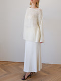Hannah Maxi Corduroy Skirt - Milk