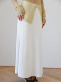 Hannah Maxi Corduroy Skirt - Milk