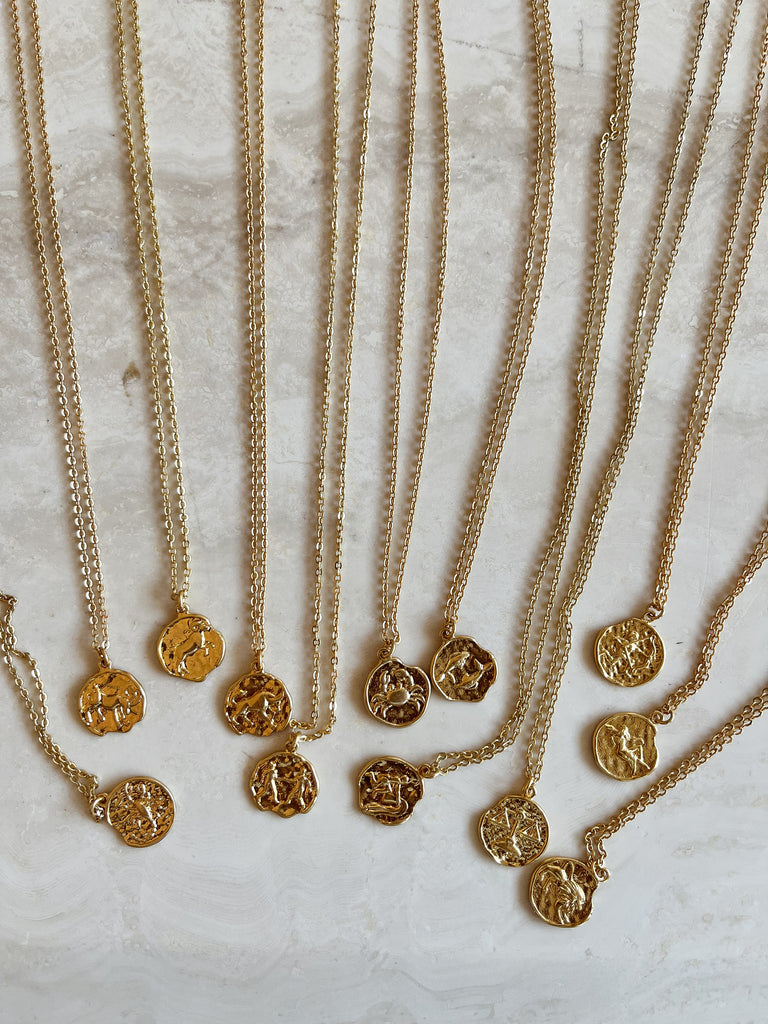 Mini Disc Zodiac Necklace – HELLO PARRY