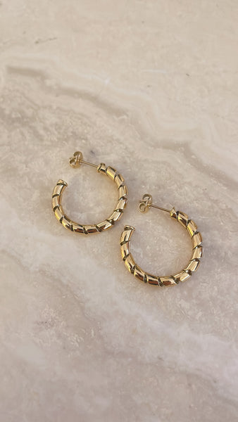 Octavia Coil Hoops - Gold