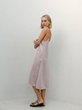 Omalia Silky Slip Dress -Dusty Pink