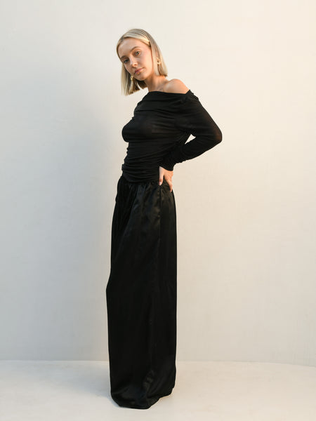 Ramona Wide Leg Pants - Black