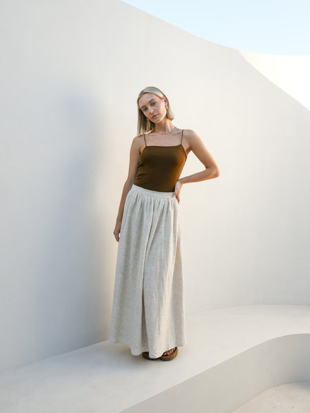 Verna Maxi Linen Skirt
