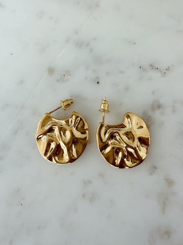 Wren Hammered Luxe Earrings