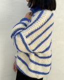 EMELINA MERINO WOOL STRIPE JUMPER - BLUE
