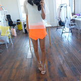 Minute Tailored Wrap Skort -Fluor Tangerine