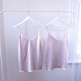 Carmela Silk Cami Top- Blush