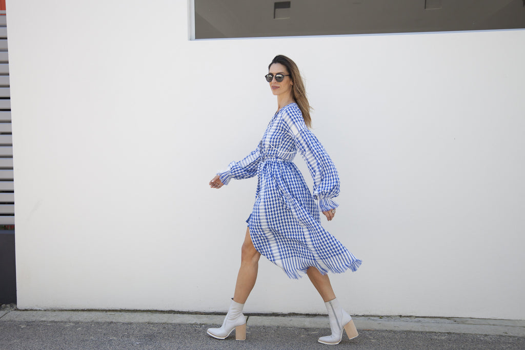 FARAH Woven Maxi Robe/Dress