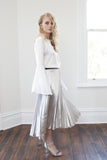 Sonja Bell Sleeve Silky Top - White