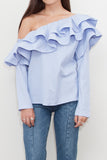 Juliet One Shoulder Ruffle Top