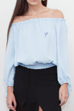 Cali Palm Tree Off Shoulder Top