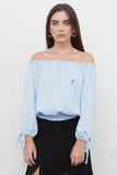 Cali Palm Tree Off Shoulder Top