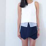 Minute Tailored Wrap Skort -Navy