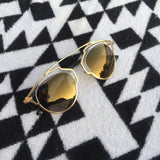 Norway Geometric Gold Sunglasses - HELLO PARRY Australian Fashion Label 