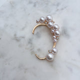 Sally Crystal Pearl Ear Cuff