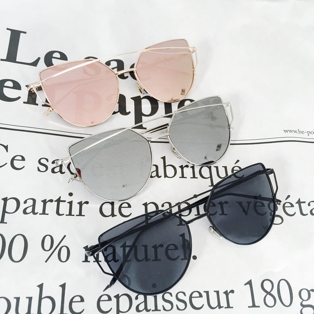 Reflective bridge sunglasses sales
