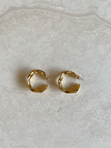 Asher Abstract Luxe Earrings - Gold